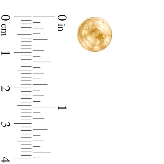 10.0mm Ball Stud Earrings in 14K Gold