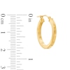 Thumbnail Image 2 of 20mm Square Tube Hoop Earrings in 14K Gold