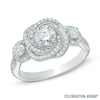 Thumbnail Image 0 of Celebration Ideal 1-1/5 CT. T.W. Diamond Orbit Frame Engagement Ring in 14K White Gold (J/I1)