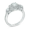 Thumbnail Image 1 of Celebration Ideal 1-1/5 CT. T.W. Diamond Orbit Frame Engagement Ring in 14K White Gold (J/I1)