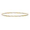 Thumbnail Image 0 of Twist Slip-On Bangle in 14K Tri-Tone Gold - 7.25"