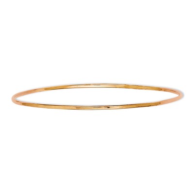 Sterling Silver Rose Gold Plated & Cz Brilliant Embers Slip-On Bangle Sterling Silver Rose Gold Plated & Cz Brilliant Embers Slip-On Bangle