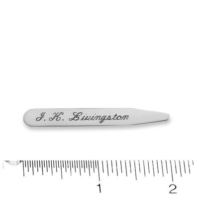 Men's Collar Stays in Sterling Silver 