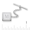 Thumbnail Image 1 of Men's Square Tie Tac in Sterling Silver (1 Initial)