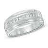 Thumbnail Image 0 of Men's 1/2 CT. T.W. Square-Cut Diamond Band in 10K White Gold