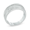 Thumbnail Image 1 of Men's 1/2 CT. T.W. Square-Cut Diamond Band in 10K White Gold