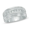 Thumbnail Image 1 of 1 CT. T.W. Square-Cut Diamond Band in 10K White Gold