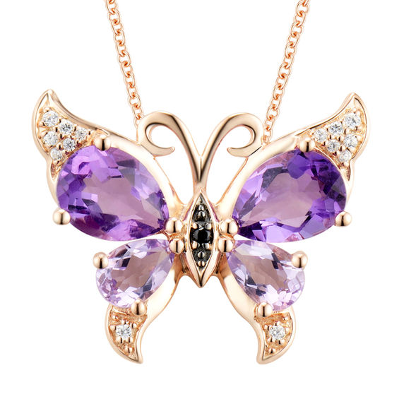 Mini Mother-of-Pearl Butterfly Necklace - KAMARIA