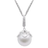 Thumbnail Image 1 of Windsor Pearls® 13.0-14.0mm Freshwater Cultured Pearl and White Topaz Pendant in Sterling Silver