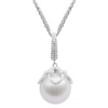 Thumbnail Image 0 of Windsor Pearls® 13.0 - 14.0mm Cultured Freshwater Pearl and White Topaz Pendant in Sterling Silver