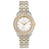 Thumbnail Image 0 of Ladies' Citizen Eco-Drive® Carina Diamond Accent Two-Tone Watch with White Dial (Model: EM0244-55A)