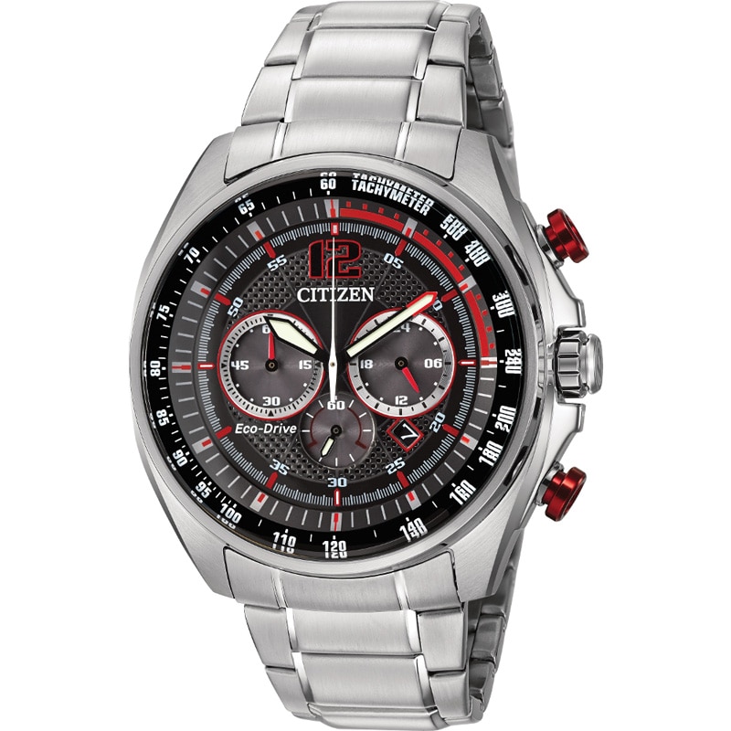 Main Image 1 of Men's Drive from Citizen Eco-Drive® WDR Chronograph Watch with Black Dial (Model: CA4190-54E)