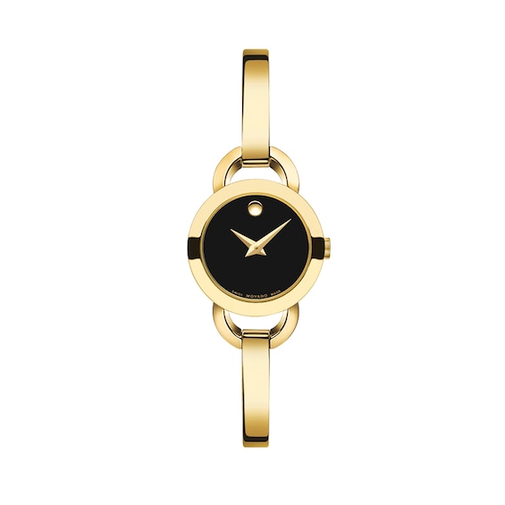 Ladies' Movado RondiroÂ® Bangle Watch with Black MuseumÂ® Dial (Model: 606888)
