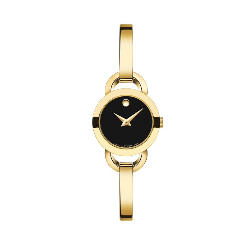 Ladies' Movado Rondiro® Bangle Watch with Black Museum® Dial (Model: 606888)