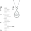 Thumbnail Image 2 of 4.5mm Lab-Created White Sapphire Infinity Pendant in Sterling Silver