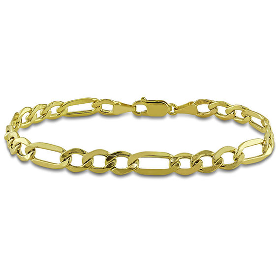 Real 10k Yellow Gold 17mm Monaco Bracelet 9