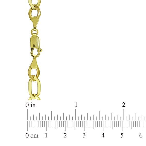 Men's 7.0mm Figaro Chain Bracelet in 10K Gold - 9.0" Men's 7.0mm Figaro Chain Bracelet in 10K Gold - 9.0"