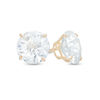 Thumbnail Image 0 of 8.0mm Lab-Created White Sapphire Stud Earrings in 10K Gold