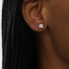 1/3 CT. T.W. Diamond Solitaire Stud Earrings in Sterling Silver (J/I3)