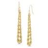 Thumbnail Image 1 of Diamond-Cut Rope Chain Drop Earrings in 10K Gold