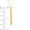 Thumbnail Image 2 of Diamond-Cut Linear Bar Pendant in 10K Gold - 17"