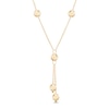 Thumbnail Image 1 of Beaded Lariat Necklace in 10K Gold