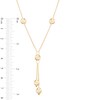 Thumbnail Image 2 of Beaded Lariat Necklace in 10K Gold
