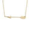 Thumbnail Image 1 of Sideways Arrow Necklace in 10K Gold
