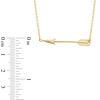 Thumbnail Image 2 of Sideways Arrow Necklace in 10K Gold