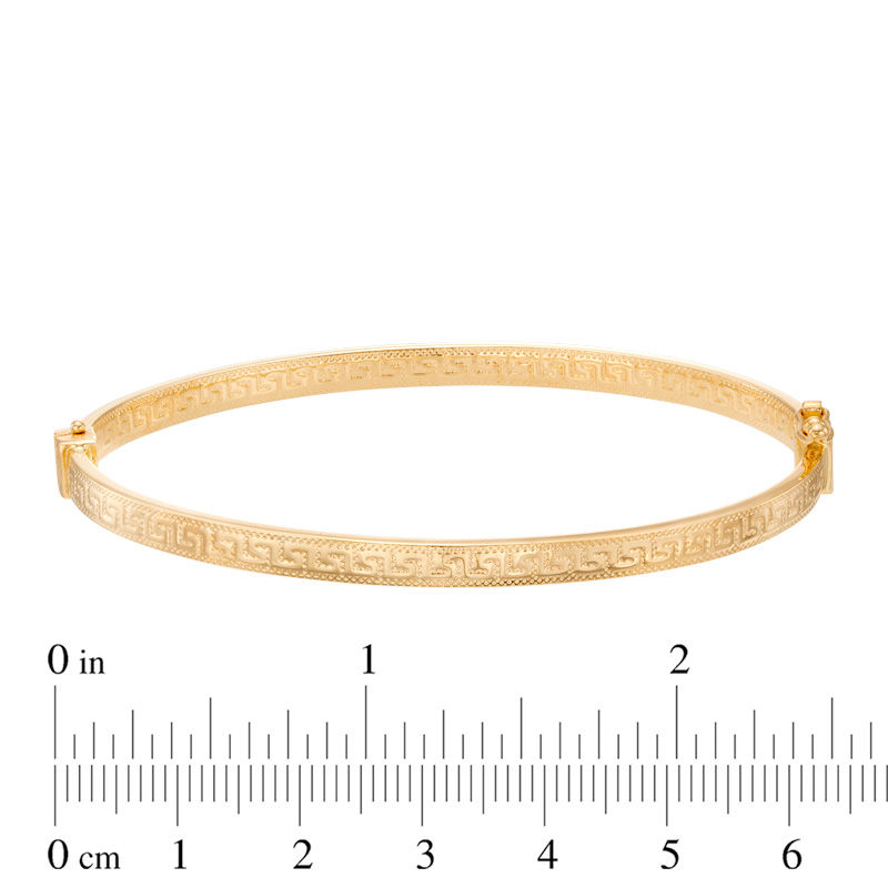 4.0mm Greek Key Bangle in 14K Gold