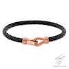 Thumbnail Image 1 of Men's Cable Bracelet in Two-Tone Stainless Steel - 8.5"