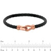 Thumbnail Image 2 of Men's Cable Bracelet in Two-Tone Stainless Steel - 8.5"