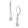 Thumbnail Image 0 of 1/10 CT. T.W. Diamond Infinity Drop Earrings in 10K White Gold