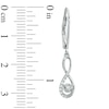 Thumbnail Image 1 of 1/10 CT. T.W. Diamond Infinity Drop Earrings in 10K White Gold