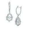 Thumbnail Image 0 of 1/2 CT. T.W. Diamond Starburst Drop Earrings in 10K White Gold