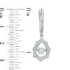 Thumbnail Image 2 of 1/2 CT. T.W. Diamond Starburst Drop Earrings in 10K White Gold