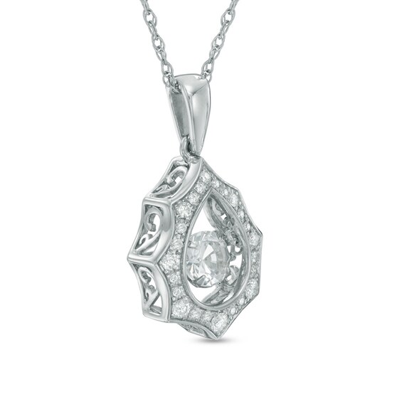 Unstoppable Love™ 1/2 CT. T.W. Diamond Starburst Pendant in 10K White Gold Unstoppable Love™ 1/2 CT. T.W. Diamond Starburst Pendant in 10K White Gold