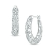 Thumbnail Image 0 of Scroll Hoop Earrings in Sterling Silver