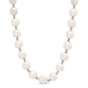 Thumbnail Image 0 of 8.5 - 9.5mm Cultured Freshwater Pearl and Bead Strand Necklace in Sterling Silver with 14K Gold Plate