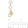 Thumbnail Image 1 of 8.5 - 9.5mm Cultured Freshwater Pearl and Bead Strand Necklace in Sterling Silver with 14K Gold Plate