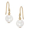 Thumbnail Image 1 of 8.5-9.5mm Freshwater Cultured Pearl and Bead Drop Earrings in Sterling Silver with 14K Gold Plate