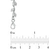 Thumbnail Image 2 of 6.0-7.5mm Freshwater Cultured Pearl and Lab-Created White Sapphire Floral Necklace in Sterling Silver-18.5&quot;