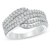 Thumbnail Image 1 of Lab-Created White Sapphire Ring in Sterling Silver