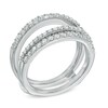 Thumbnail Image 2 of 1 CT. T.W. Certified Diamond Double Row Solitaire Enhancer in 14K White Gold (I/I1)
