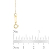 Thumbnail Image 2 of Cross and Our Lady of Guadalupe Medal Lariat Necklace in 14K Gold - 17"