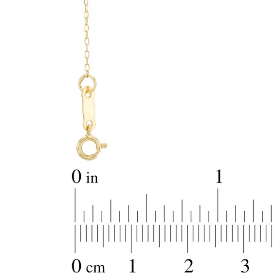 Cross and Our Lady of Guadalupe Medal Lariat Necklace in 14K Gold - 17"