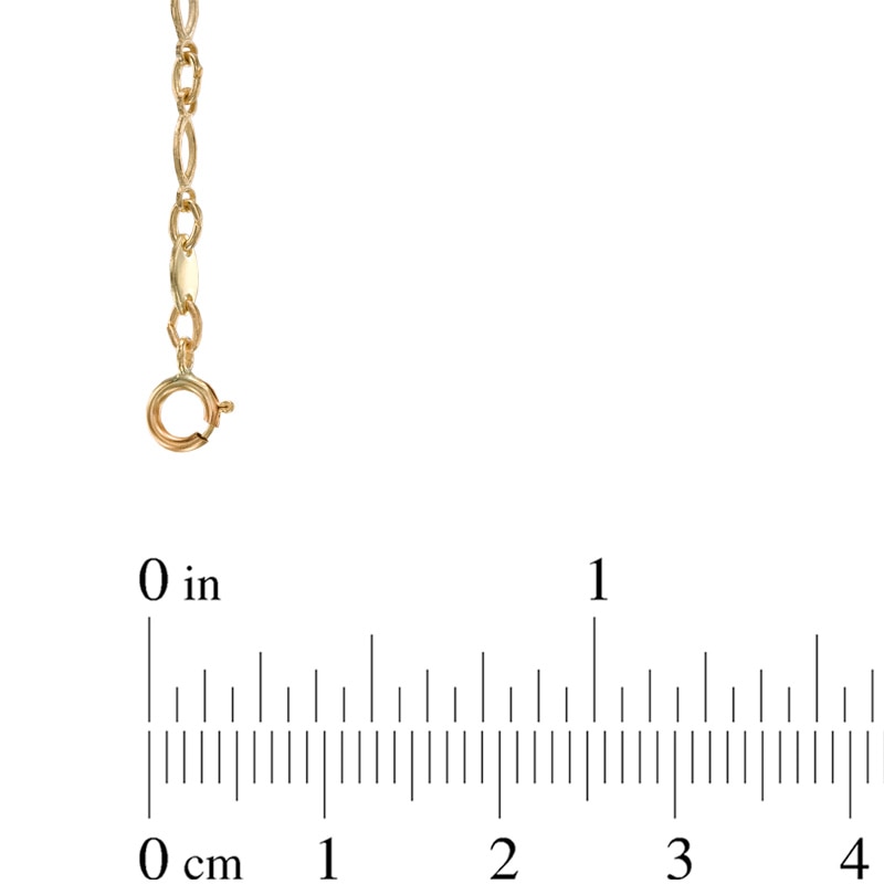 Main Image 2 of Butterfly Station Bracelet in 10K Gold - 7.5"