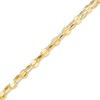 Thumbnail Image 1 of Triple Strand Polished Oval Link Bracelet in 14K Gold - 7.5"