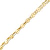 Thumbnail Image 0 of Triple Strand Polished Oval Link Bracelet in 14K Gold - 7.5"