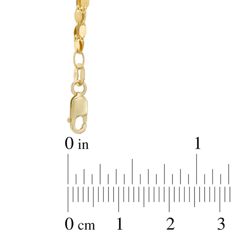 Main Image 2 of Triple Strand Polished Oval Link Bracelet in 14K Gold - 7.5"
